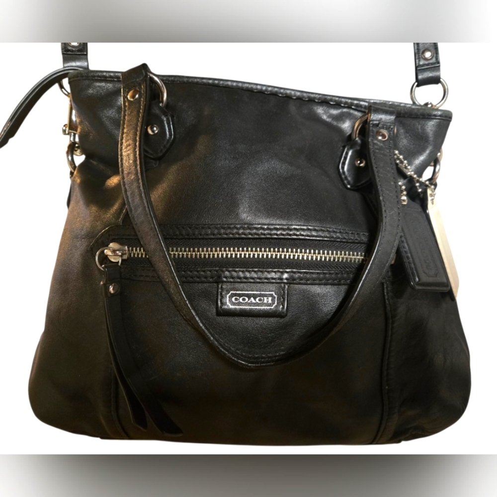Coach Black Leather Crossbody Bag - Picture 4 of 9